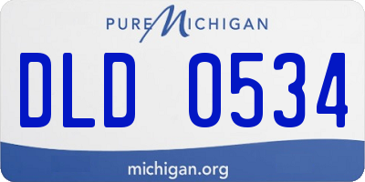 MI license plate DLD0534