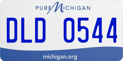 MI license plate DLD0544