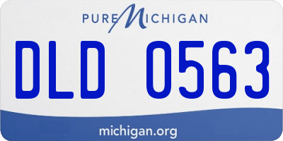 MI license plate DLD0563