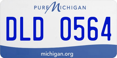 MI license plate DLD0564