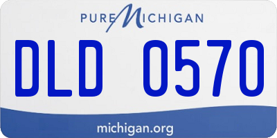 MI license plate DLD0570