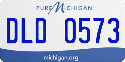 MI license plate DLD0573