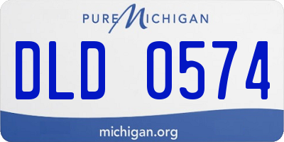 MI license plate DLD0574