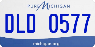 MI license plate DLD0577