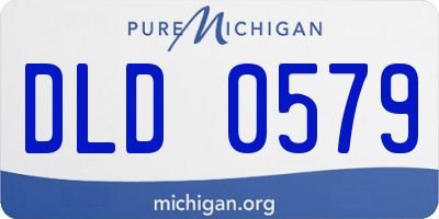 MI license plate DLD0579