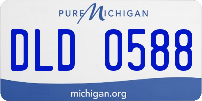 MI license plate DLD0588