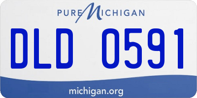 MI license plate DLD0591