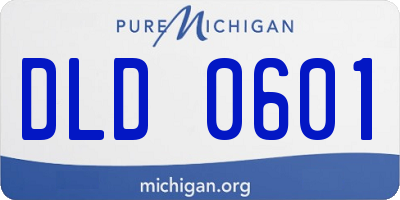 MI license plate DLD0601