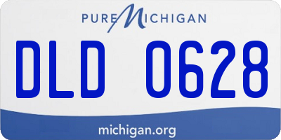 MI license plate DLD0628