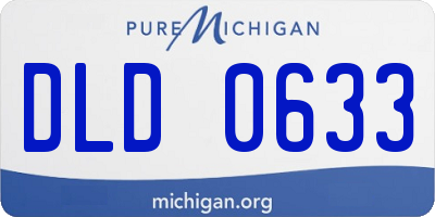 MI license plate DLD0633
