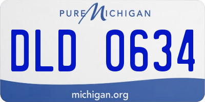 MI license plate DLD0634
