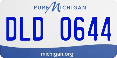 MI license plate DLD0644