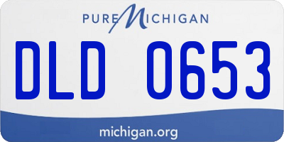 MI license plate DLD0653