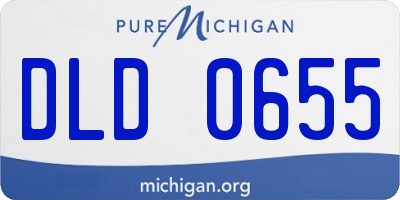 MI license plate DLD0655