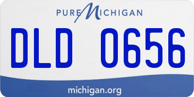 MI license plate DLD0656