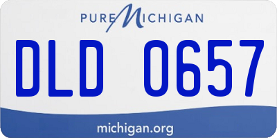 MI license plate DLD0657