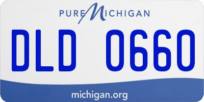 MI license plate DLD0660