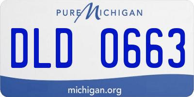 MI license plate DLD0663