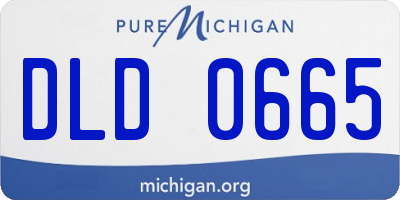 MI license plate DLD0665