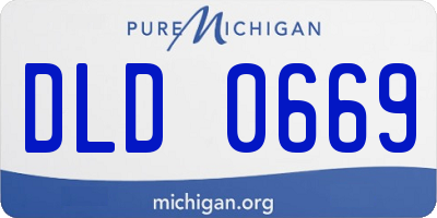 MI license plate DLD0669