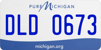 MI license plate DLD0673