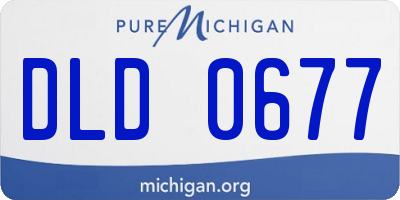 MI license plate DLD0677
