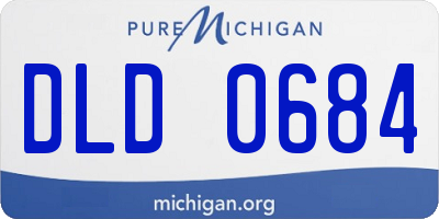 MI license plate DLD0684