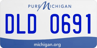 MI license plate DLD0691