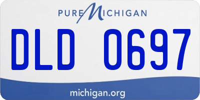 MI license plate DLD0697