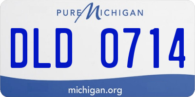 MI license plate DLD0714