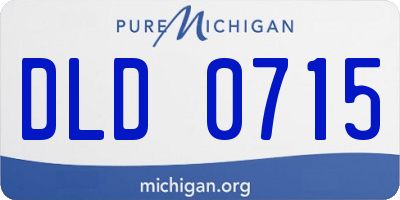 MI license plate DLD0715