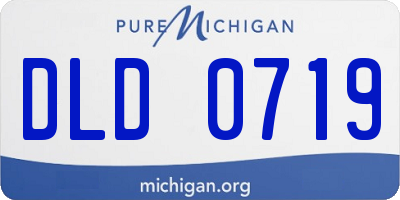 MI license plate DLD0719
