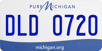 MI license plate DLD0720
