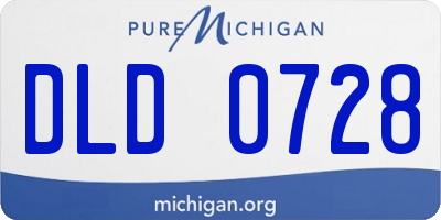 MI license plate DLD0728