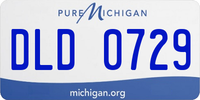 MI license plate DLD0729