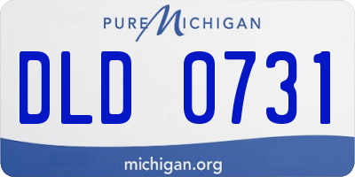 MI license plate DLD0731