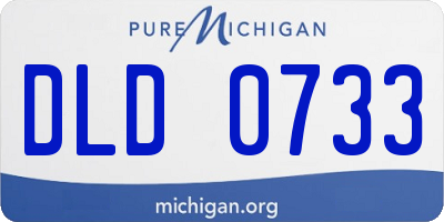 MI license plate DLD0733