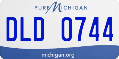 MI license plate DLD0744