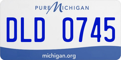 MI license plate DLD0745