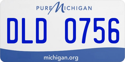 MI license plate DLD0756