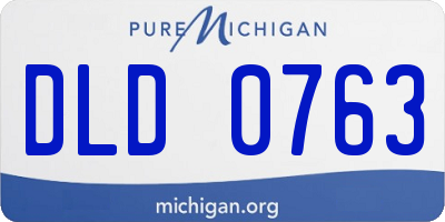 MI license plate DLD0763