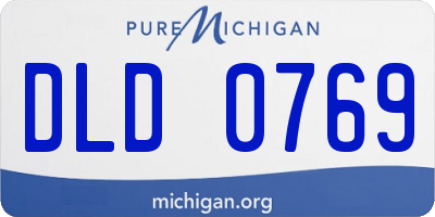 MI license plate DLD0769