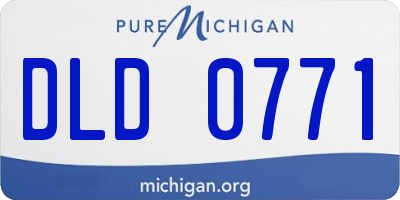 MI license plate DLD0771