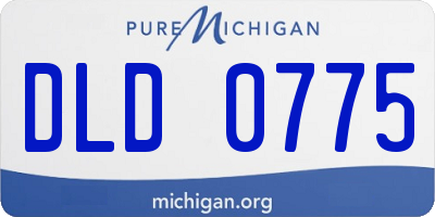 MI license plate DLD0775