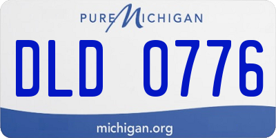 MI license plate DLD0776