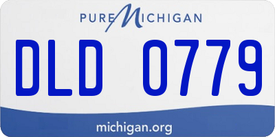 MI license plate DLD0779