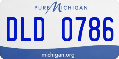 MI license plate DLD0786