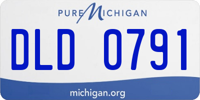 MI license plate DLD0791