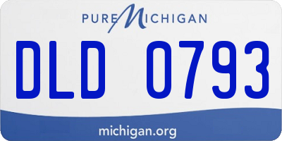 MI license plate DLD0793