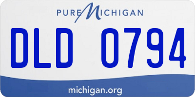 MI license plate DLD0794